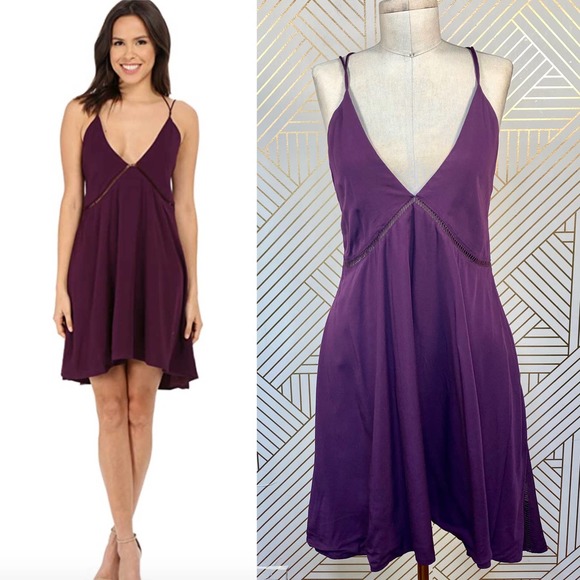 Stylestalker Dresses & Skirts - Stylestalker Poolside Slip Dress in Aubergine